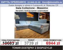 Gala Collezione - Massimo narożnik z funkcją spania i pojemnikiem